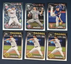 topps MLBカード日本人選手6枚ベースカードセット