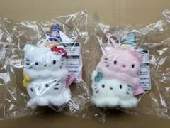 サンリオハウス アイスぬいぐるみチャーム 2種 ハロキティ ピンク