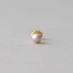 【ete】K10YG ピアス 淡水パール 片耳用のサムネイル