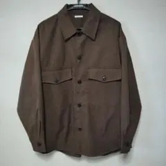 ブラウン 長袖シャツ Lサイズ