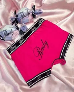 新品 Rady ラインロゴメンズパンティ ボクサーパンツ ピンク M