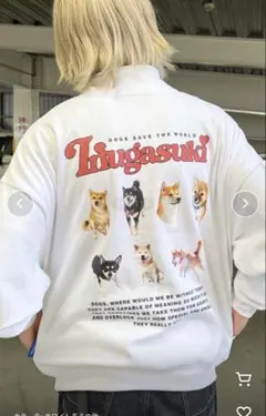 柴犬柄トレーナー