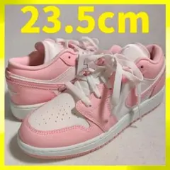 エアジョーダン1 ロー GS ピンク ホワイト 白 23.5cm 箱下半分付き