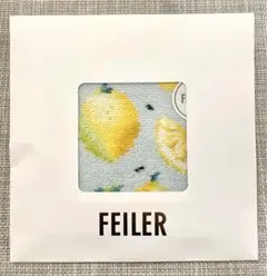 フェイラー♡ハンカチポーチ　レモンドット　ペールブルー