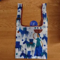 KALDI COFFEE FARM エコバッグ　青×白