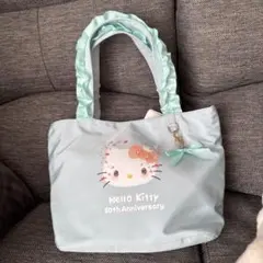 新品 ハローキティ 50周年記念 バッグ 水色