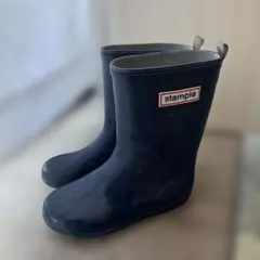 stample スタンプル レインブーツ 長靴 19cm ネイビー キッズ