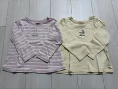petit main 長袖 ロンT 100cm 2枚セット