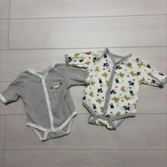 ベビー長袖ロンパース肌着セット60