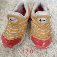 Nike ナイキ　ダイナモフリーキッズシューズ オレンジ/ピンク　17.0