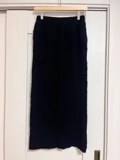 LOWRYSFARM 黒 ブラック スリット入り タイトスカート ロングスカート