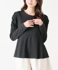 新品ハニーズ　ペプラムトップス　パワショル