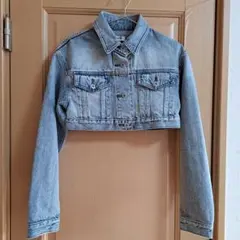 LAGUA GAM Gジャン クロップドデニムジャケット ショート丈