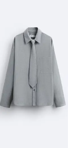 ZARA × MAISON SPECIAL ストライプネクタイシャツ M L - メルカリ