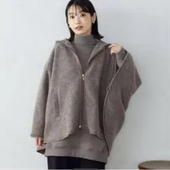 COMME CA ISM　ポンチョコート