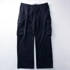ビンテージ古着メキシコ製 フェード ワーク アウトドア 紺 ワイド カーゴパンツのサムネイル
