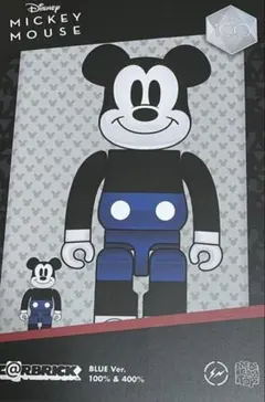 ベアブリックフラグメントミッキーマウス100% & 400% ブルーver Bearbrick x Disney Fragmentdesign Mickey Mouse 100% & 400% Set