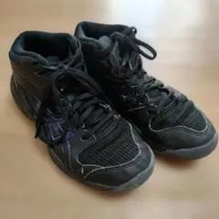 asics バスケットボールシューズ ブラック/パープル　21㌢