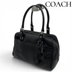 COACH/コーチ ハンドバッグ ミニボストン メタリックレザー 47768