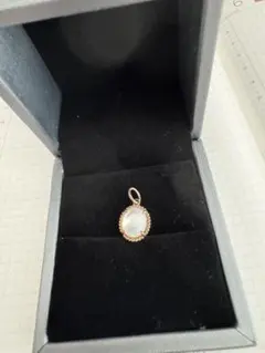 アゲート　K10クォーツ／シェルチャーム