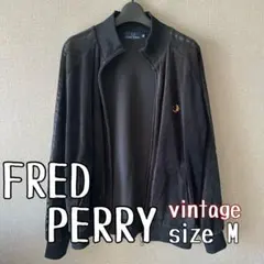 【FRED PERRY】ベロアトラックジャケット金ロゴ　M ヴィンテージ