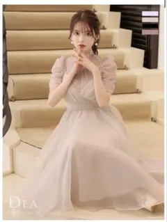 値下げ中 ROBE de FLEURチュールレースブラウスセットドレス pink