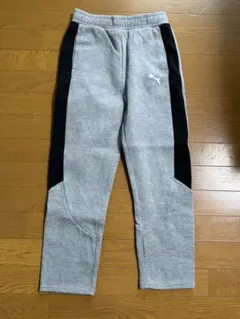 美品 PUMA キッズ160サイズ スウェット ジャージパンツ グレー