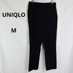 UNIQLO◇ユニクロ スマートアンクルテパードパンツ【M】ブラック　カジュアル