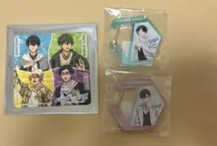Free! オケコン岩美町アクリルカラビナ遙と郁弥コラボ屋台コースター遙真琴渚怜