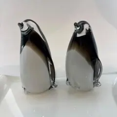 ヴィンテージ　Peguin レトロ　レトロポップ　蚤の市　ペンギン　硝子　　置物のサムネイル