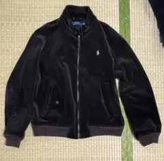 ラルフローレンポロ ロゴ刺繍 ダークブラウン ジャンパー　コーデュロイ