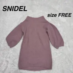 【お値下げ中】 スナイデルピンクラクーンミニニットオフショルワンピースFREE