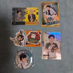 ハイキュー!! 赤葦京治 振り向きシャイニー缶バッジ　　 スシロー、すき家コラボ