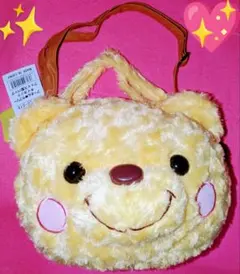 美品♡プーさん ♡ラブリーダイカット♡ぬいぐるみフェイス型バック♡新品タグ付き♡