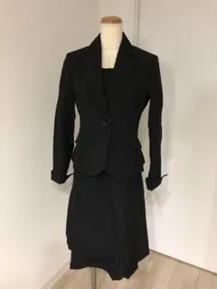 55新品VERSARE洗えるブラックOPパンツ３点セット7号通勤リクルート