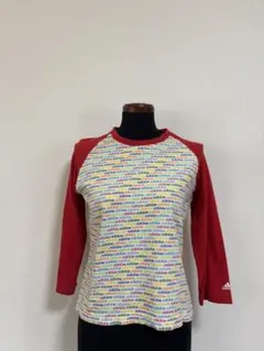 【y2k】adidas 七分袖 Tシャツ レディースLサイズ