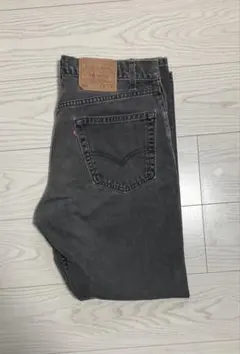 90s Levi’s 505 USA製 フェードブラックデニム W34 L30