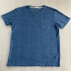 THE SHOP TK メンズ Tシャツ ブルー ポケット付きのサムネイル