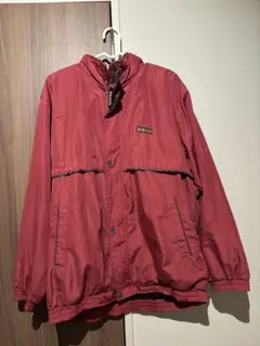 ナイロンジャケット 赤 フルジップ