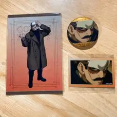 【ゴールデンカムイ】鶴見中尉　ポストカード＆イラストカード＆ホログラム缶バッジ