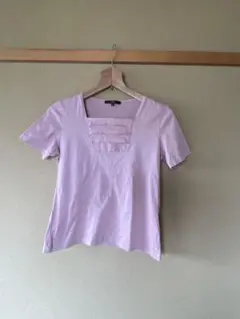エレガント　ピンク Tシャツ　(仕事着にも♪) Mのサムネイル