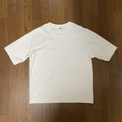 ユニクロ UNIQLOU エアリズムコットンオーバーサイズTシャツ 5分袖 XL