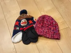 アンパンマン　BabyGAP ニット帽セット＋手袋