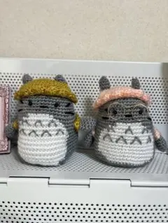 トトロ風ぬいぐるみ2体セット