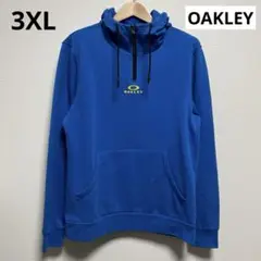 【OAKLEY】オークリー　フロントジッププルオーバー　パーカー　裏起毛　古着