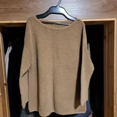 新品　アースミュージックエコロジー　綿　セーター　フリーサイズ　ベージュ