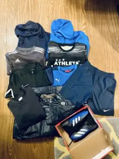 美品サッカーウェア10点セット140cm /21.5cm adidasナイキ他