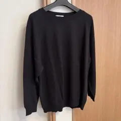 COMME CA 大きいサイズ　15 ブラック 長袖ニット　カットソー　グレー
