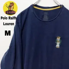 usa古着 POLO RALPH LAUREN　ロングTシャツM　POLOベアー