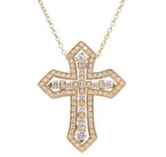 Q2542 超美品 ダミアーニ ベルエポック クロス Lサイズ ネックレス